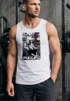 cooles Herren Tanktop mit Pug Life Print Hund in Schaukel Muskelshirt Neverless®preview