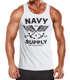 Cooles Herren Tanktop Nautical Maritim Anker mit Flügeln Navy Supply Vintage Neverless®preview