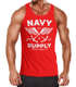 Cooles Herren Tanktop Nautical Maritim Anker mit Flügeln Navy Supply Vintage Neverless®preview