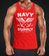 Cooles Herren Tanktop Nautical Maritim Anker mit Flügeln Navy Supply Vintage Neverless®preview