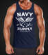 Cooles Herren Tanktop Nautical Maritim Anker mit Flügeln Navy Supply Vintage Neverless®preview