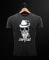 Cooles, lustiges Angesagtes Herren T-Shirt Vintage Shirt Servus Skull Totenkopf Aufdruck Used Look Slim Fit Neverless®preview