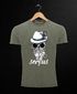Cooles, lustiges Angesagtes Herren T-Shirt Vintage Shirt Servus Skull Totenkopf Aufdruck Used Look Slim Fit Neverless®preview