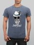 Cooles, lustiges Angesagtes Herren T-Shirt Vintage Shirt Servus Skull Totenkopf Aufdruck Used Look Slim Fit Neverless®preview