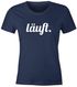 Cooles Lustiges Damen Fun T-Shirt - läuft - Comfort Fit MoonWorks®preview