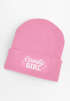 Damen Beanie - Candy Girl - Strickmütze Spruch Karneval Fasching Aufdruck Lustig Damenmütze Moonworks®preview