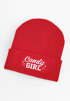 Damen Beanie - Candy Girl - Strickmütze Spruch Karneval Fasching Aufdruck Lustig Damenmütze Moonworks®preview