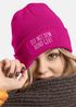 Damen Beanie Geschenk für Hundeliebhaberinnen Strickmütze mit Spruch Aufdruck Lustig Die mit dem Hund geht Hundebesitzer Moonworks®preview