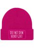 Damen Beanie Geschenk für Hundeliebhaberinnen Strickmütze mit Spruch Aufdruck Lustig Die mit dem Hund geht Hundebesitzer Moonworks®preview