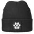 Damen Beanie Hund Design Wintermütze für Hundebesitzerin Patch Aufdruck Hundepfote Moonworks®preview