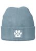 Damen Beanie Hund Design Wintermütze für Hundebesitzerin Patch Aufdruck Hundepfote Moonworks®preview