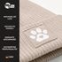 Damen Beanie Hund Design Wintermütze für Hundebesitzerin Patch Aufdruck Hundepfote Moonworks®preview