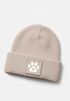 Damen Beanie Hund Design Wintermütze für Hundebesitzerin Patch Aufdruck Hundepfote Moonworks®preview