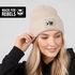 Damen Beanie mit Aufdruck Fisch Skelett Wintermütze Maritim Lustig Strickmütze Geschenkidee Freundin Frau MoonWorks®preview