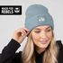 Damen Beanie mit Aufdruck Fisch Skelett Wintermütze Maritim Lustig Strickmütze Geschenkidee Freundin Frau MoonWorks®preview