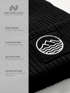Damen Beanie mit Aufdruck Outdoor Logo Print Berge Meer Wintermütze Strickmütze Neverless®preview