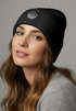 Damen Beanie mit Aufdruck Outdoor Logo Print Berge Meer Wintermütze Strickmütze Neverless®preview