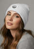 Damen Beanie mit Aufdruck Outdoor Logo Print Berge Meer Wintermütze Strickmütze Neverless®preview