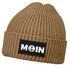 Damen Beanie mit Patch Aufdruck Print Moin Nordisch Wintermütze Strickmütze Neverless®preview