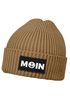 Damen Beanie mit Patch Aufdruck Print Moin Nordisch Wintermütze Strickmütze Neverless®preview