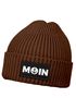 Damen Beanie mit Patch Aufdruck Print Moin Nordisch Wintermütze Strickmütze Neverless®preview