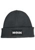 Damen Beanie mit Patch Aufdruck Print Moin Nordisch Wintermütze Strickmütze Neverless®preview