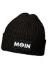 Damen Beanie mit Patch Aufdruck Print Moin Nordisch Wintermütze Strickmütze Neverless®preview