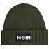 Damen Beanie mit Patch Aufdruck Print Moin Nordisch Wintermütze Strickmütze Neverless®preview