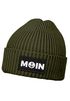 Damen Beanie mit Patch Aufdruck Print Moin Nordisch Wintermütze Strickmütze Neverless®preview