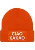 Damen Beanie mit Patch Ciao Kakao Strickmütze mit Spruch Aufdruck Lustig Damenmütze Moonworks®preview