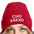 Damen Beanie mit Patch Ciao Kakao Strickmütze mit Spruch Aufdruck Lustig Damenmütze Moonworks®preview