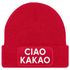 Damen Beanie mit Patch Ciao Kakao Strickmütze mit Spruch Aufdruck Lustig Damenmütze Moonworks®preview