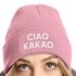 Damen Beanie mit Patch Ciao Kakao Strickmütze mit Spruch Aufdruck Lustig Damenmütze Moonworks®preview