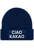 Damen Beanie mit Patch Ciao Kakao Strickmütze mit Spruch Aufdruck Lustig Damenmütze Moonworks®preview