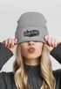 Damen Beanie mit Patch Dorfkind Aufdruck Strickmütze mit Spruch Aufdruck Lustig Damenmütze Moonworks®preview