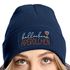 Damen Beanie mit Patch Hallöchen Aperölchen Strickmütze mit Spruch Aufdruck Lustig Damenmütze Moonworks®preview