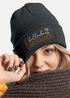 Damen Beanie mit Patch Hallöchen Aperölchen Strickmütze mit Spruch Aufdruck Lustig Damenmütze Moonworks®preview
