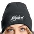 Damen Beanie mit Patch Skifahren Strickmütze mit Spruch Aufdruck Abfahrt Damenmütze Moonworks®preview