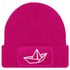 Damen Beanie mit Patch Strickmütze mit Papierboot Design Maritim Geschenk Frauen Aufdruck Lustig Damenmütze Moonworks®preview