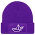 Damen Beanie mit Patch Strickmütze mit Papierboot Design Maritim Geschenk Frauen Aufdruck Lustig Damenmütze Moonworks®preview