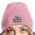 Damen Beanie mit Patch Strickmütze mit Spruch Bad Mother Fucker Statement Aufdruck Lustig Damenmütze Moonworks®preview