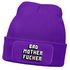 Damen Beanie mit Patch Strickmütze mit Spruch Bad Mother Fucker Statement Aufdruck Lustig Damenmütze Moonworks®preview