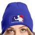 Damen Beanie mit Patch Strickmütze mit Spruch Beer Pong Party Accessoire Aufdruck Lustig Damenmütze Moonworks®preview