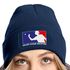 Damen Beanie mit Patch Strickmütze mit Spruch Beer Pong Party Accessoire Aufdruck Lustig Damenmütze Moonworks®preview