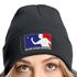 Damen Beanie mit Patch Strickmütze mit Spruch Beer Pong Party Accessoire Aufdruck Lustig Damenmütze Moonworks®preview
