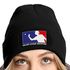 Damen Beanie mit Patch Strickmütze mit Spruch Beer Pong Party Accessoire Aufdruck Lustig Damenmütze Moonworks®preview
