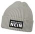 Damen Beanie mit Patch Strickmütze mit Spruch Bevor du fragst Nein Aufdruck Lustig Damenmütze Moonworks®preview