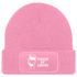 Damen Beanie mit Patch Strickmütze mit Spruch Fueled by Coffee Aufdruck Lustig Damenmütze Geschenk für Kaffeetrinker Moonworks®preview