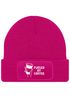 Damen Beanie mit Patch Strickmütze mit Spruch Fueled by Coffee Aufdruck Lustig Damenmütze Geschenk für Kaffeetrinker Moonworks®preview