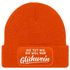 Damen Beanie mit Patch Strickmütze mit Spruch Glühwein Aufdruck Lustig Damenmütze Moonworks®preview